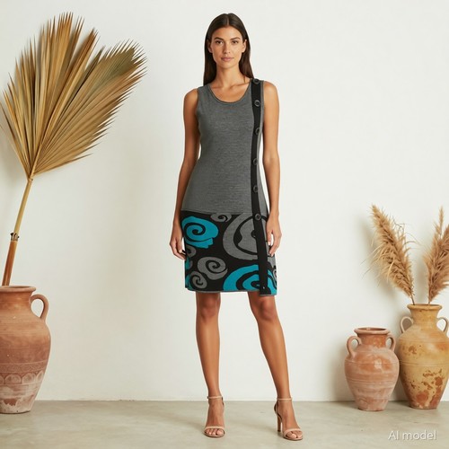 Knit dress peruzzi grey 10 - peruzzi,