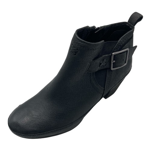 Clarks womens black leather - black,