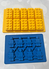2 Lego Silicone Moulds / Bricks/ & Lego Figures for Cakes/Ice/Jelly/Choc