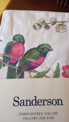 Sanderson embroidered square - sanderson,