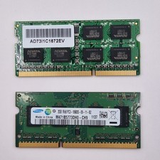 DDR3 RAM 4GB 2GB DDR3 PC3-10600S ADATA Samsung SODIMM Tested Pair