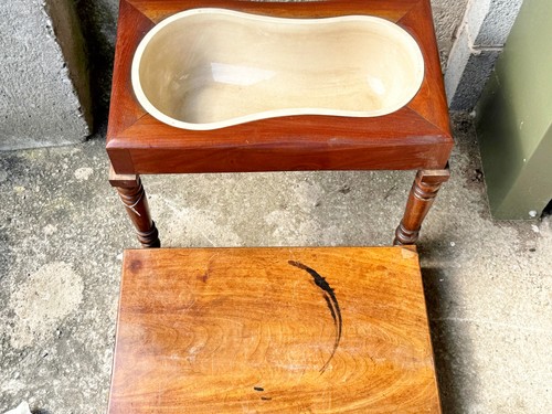 Antique washstand wooden baby - washstand,