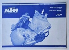 GENUINE KTM 125/200SX 125/200EXC MOTOCROSS/ENDURO 2000 SPARE PARTS MANUAL ENGINE