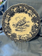 Ridgeways Turkey Plate Blue and White