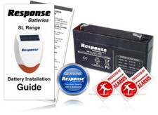 Response Alarms Battery 6V 1.2Ah Response Alarms SL Siren Battery KIT RRP £29.99