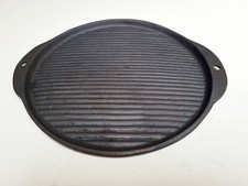 Cast Iron 10"/ 25cm Griddle Plate for BBQ Hobs Ovens Camping Grilling Bakeware