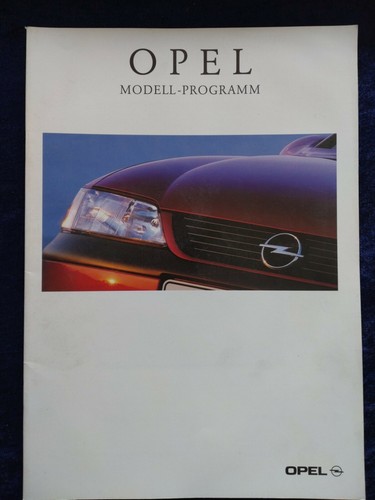 Opel programme brochure 1996 - programme,