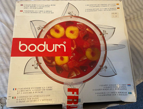 Bodum clear glass punch - clear,