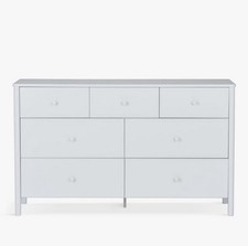 John Lewis Spindle 7 Drawer Chest, Grey Rrp £699