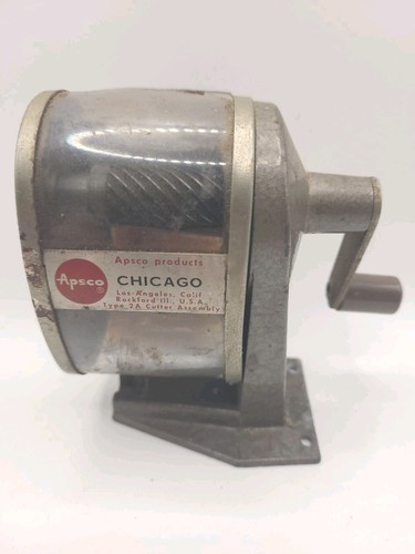 Vintage apsco pencil sharpener - apsco,