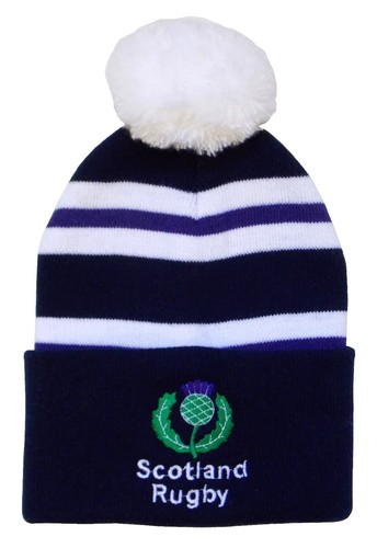 Scotland rugby bobble - rugby, hat