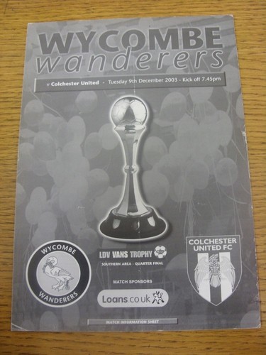 2003 wycombe wanderers v - wanderers,
