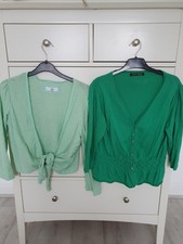 Two Green Cardigans By George