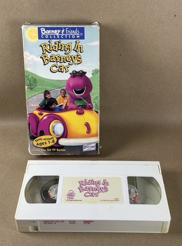 Riding barney car vhs - barney's,