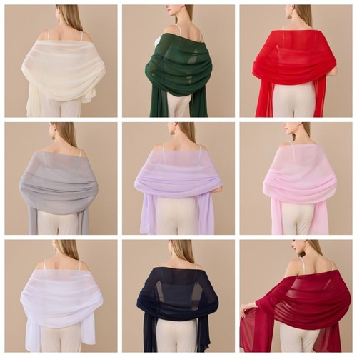 Chiffon shawl long - chiffon,