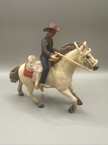 Schleich cowboy quarter - cowboy, w/quarter