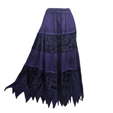 Velvet skirt Pixie Hem PURPLE