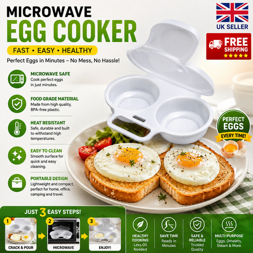 Microwave egg cooker plastic - microwave,