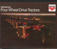 1981 VERSATILE Four Wheel Drive Articulated Tractors Brochure Leaflet