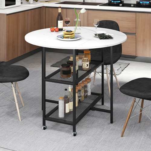 100cm white round - white, kitchen