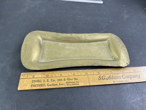 Antique old brass candle - brass,