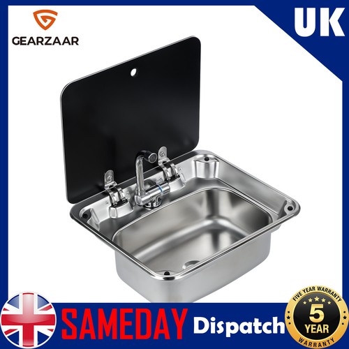 Stainless steel square sink - steel,
