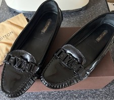 Louis Vuitton Women’s Black Painting Loafers Size 6