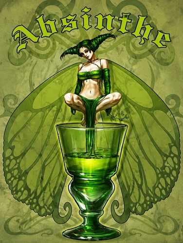 Absinthe green fairy - fairy, a
