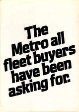 Austin Metro 1.3 L 1981 UK