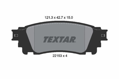 Rear brake pad - set, disc