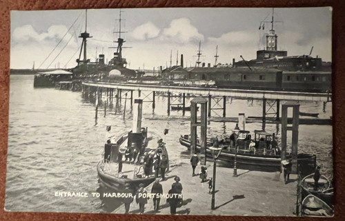 Antique postcard portsmouth - postcard,