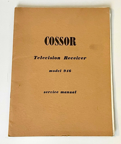 Cossor television service - cossor,