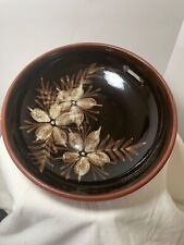 Tenby Studio Pottery Dish/Bowl Handmade  Floral Welsh Retro 70s Cottage Vtg