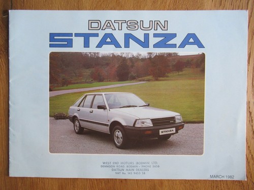 Datsun stanza sales brochure - stanza,