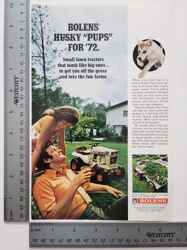 Bolens husky pups - bolens, tractor