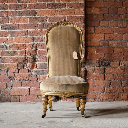 19th century slipper chair