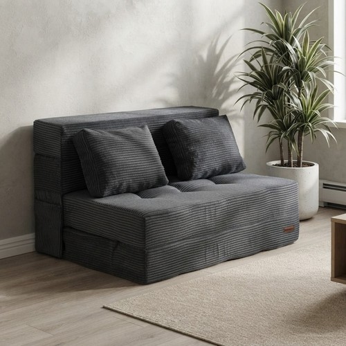 Foldable sofa bed with pillows - sofa,