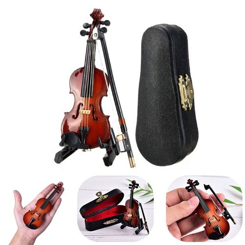 Miniature violin with case - violin,
