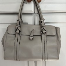 L K Bennett tote handbag - leather - taupe pink.