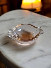 Vintage Art Deco Champagne Coloured Ashtray. Excellent Condition