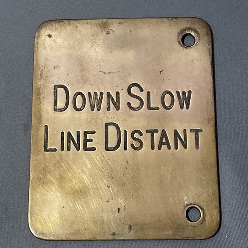 Midland railway brass lever - brass,