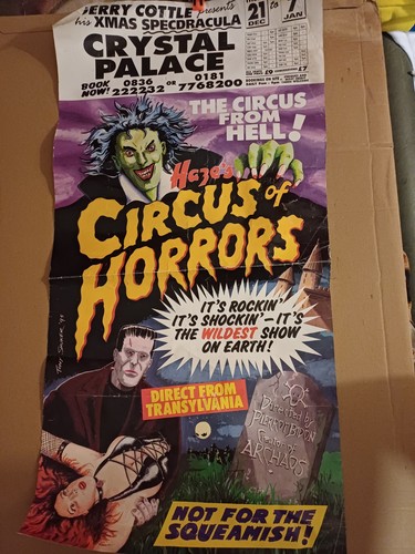 Circus horrors poster - circus, 1996s