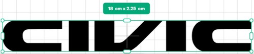 Honda civic logo sticker - civic,