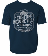 T Shirt Motorcycle Mens Biker Custom Motorbike Bike Chopper Cafe Racer  S-3XL
