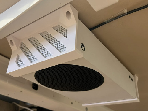 Xbox series under desk - xbox,