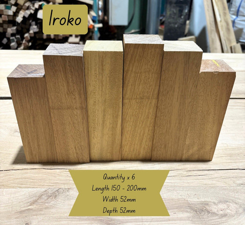 Planed iroko hardwood offcuts - planed,