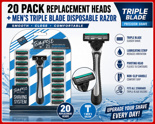 Men razor handle with - razor, 20