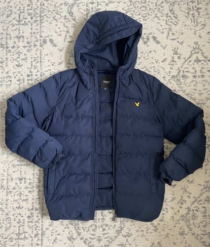 Lyle scott navy puffer coat - &,