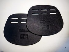 Pair Black Leather Girth Buckle Guards  GP Show Jumping Dressage WH  Saddle