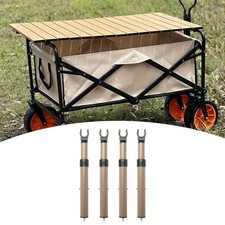4 Pieces Camping Cart Table Support Rod Portable for Trolley Outdoor Picnic